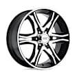 AR89378068325 Aluminum Black Wheel, 17 in. X 8 in., 6 x 5.5 Bolt Pattern