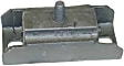 1977 Oldsmobile Custom Cruiser - Rear Transmission Mount, 6.6L 8Cyl,  transmissionmfrcode: THM400, Height: 1.5in. / 47mm Without Stud; Stud And Bolt Holes Inline; Stud: M10-1.5, 2mm; Mount Holes: 4.0in. / 101.6mm Elongated, Automatic Transmission