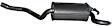 ME4717 Rear Muffler, Natural, 2.3L, 4Cyl