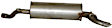 ME6247 Rear Muffler, Natural