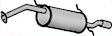 MZ8107 Rear Muffler, Natural, 2.0L, 4Cyl