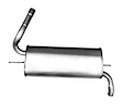 30063 Muffler, Natural, Naturally Aspirated, Hatchback, Welded Assembly, Except SULEV Emissions