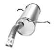 40023 Muffler, Natural, Naturally Aspirated, Hatchback, Welded Assembly, with Dual Outlet