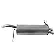 40023 Muffler, Natural, Naturally Aspirated, Hatchback, Welded Assembly, with Dual Outlet