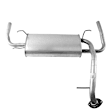 40124 Muffler, Natural, Hatchback, Welded Assembly