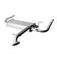 40147 Muffler, Natural, Sedan, Welded Assembly