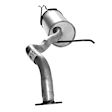 40152 Driver Side Muffler, Natural, 3.8L, 6Cyl