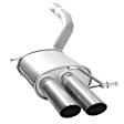 40182 Driver or Passsenger Side Muffler, Natural, 2.0L, 4Cyl