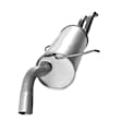 50004 Muffler, Natural, Naturally Aspirated, Sedan, Welded Assembly, with Dual Outlet
