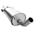 50011 Muffler, Natural, Welded Assembly, Muffler and Tail Pipe Must Be Replaced Together
