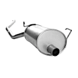 50017 Passenger Side Muffler, Natural, 3.7L, 6Cyl