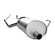 50017 Passenger Side Muffler, Natural, 3.7L, 6Cyl