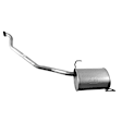 50018 Driver Side Muffler, Natural, 3.7L, 6Cyl