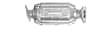 641151 Catalytic Converter, 3.3L, 6Cyl, Federal EPA Standard, 46-State Legal (Cannot ship to CA, CO, NY or ME), Direct Fit