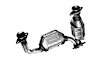 641185 Front, Driver or Passenger Side Catalytic Converter, 4.0L, 6Cyl, Federal EPA Standard, 46-State Legal (Cannot ship to CA, CO, NY or ME), Direct Fit