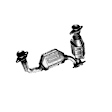641185 Front, Driver or Passenger Side Catalytic Converter, 4.0L, 6Cyl, Federal EPA Standard, 46-State Legal (Cannot ship to CA, CO, NY or ME), Direct Fit