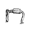 641228 Front, Driver or Passenger Side Catalytic Converter, 3.0L, 6Cyl, Federal EPA Standard, 46-State Legal (Cannot ship to CA, CO, NY or ME), Direct Fit
