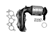 641297 Catalytic Converter, 3.5L, 6Cyl, Federal EPA Standard, 46-State Legal (Cannot ship to CA, CO, NY or ME), Direct Fit