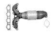 2004 Hyundai Elantra - Front Catalytic Converter, 2.0L 4Cyl, Federal EPA Standard, 46-State Legal (Cannot ship to CA, CO, NY or ME), Manifold Unit, With Curved Outlet