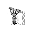 641377 Catalytic Converter, 1.3L, 4Cyl, Federal EPA Standard, 46-State Legal (Cannot ship to CA, CO, NY or ME), Direct Fit