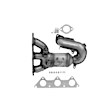 641398 Front, Passenger Side Catalytic Converter, 3.8L, 6Cyl, Federal EPA Standard, 46-State Legal (Cannot ship to CA, CO, NY or ME), Direct Fit