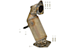 641401 Front, Driver or Passenger Side Catalytic Converter, 2.0L, 4Cyl, Federal EPA Standard, 46-State Legal (Cannot ship to CA, CO, NY or ME), Direct Fit