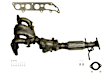 641406 Front, Driver or Passenger Side Catalytic Converter, 2.0L, 4Cyl, Federal EPA Standard, 46-State Legal (Cannot ship to CA, CO, NY or ME), Direct Fit