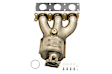 641434 Driver Side Catalytic Converter, 3.2L, 6Cyl, Federal EPA Standard, 46-State Legal (Cannot ship to CA, CO, NY or ME), Direct Fit