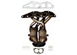 641543 Front, Driver or Passenger Side Catalytic Converter, 2.4L, 4Cyl, Federal EPA Standard, 46-State Legal (Cannot ship to CA, CO, NY or ME), Direct Fit