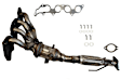 641567 Front, Driver or Passenger Side Catalytic Converter, 2.0L, 4Cyl, Federal EPA Standard, 46-State Legal (Cannot ship to CA, CO, NY or ME), Direct Fit
