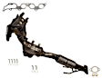 641607 Catalytic Converter, 2.0L, 4Cyl, Federal EPA Standard, 46-State Legal (Cannot ship to CA, CO, NY or ME), Direct Fit