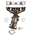 641629 Front, Driver or Passenger Side Catalytic Converter, 2.0L, 4Cyl, Federal EPA Standard, 46-State Legal (Cannot ship to CA, CO, NY or ME), Direct Fit