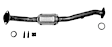 642048 Front, Driver or Passenger Side Catalytic Converter, 2.7L, 4Cyl, Federal EPA Standard, 46-State Legal (Cannot ship to CA, CO, NY or ME), Direct Fit