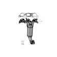 642120 Front, Passenger Side Catalytic Converter, 2.7L, 6Cyl, Federal EPA Standard, 46-State Legal (Cannot ship to CA, CO, NY or ME), Direct Fit