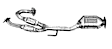 642245 Rear, Driver or Passenger Side Catalytic Converter, 3.5L, 6Cyl, Federal EPA Standard, 46-State Legal (Cannot ship to CA, CO, NY or ME), Direct Fit