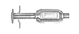 642269 Rear, Driver or Passenger Side Catalytic Converter, Federal EPA Standard, 46-State Legal (Cannot ship to CA, CO, NY or ME), Direct Fit