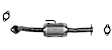 642390 Passenger Side Catalytic Converter, Federal EPA Standard, 46-State Legal (Cannot ship to CA, CO, NY or ME), Direct Fit