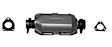 642421 Catalytic Converter, Federal EPA Standard, 46-State Legal (Cannot ship to CA, CO, NY or ME), Direct Fit