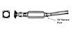 642594 Catalytic Converter, 2.0L, 4Cyl, Federal EPA Standard, 46-State Legal (Cannot ship to CA, CO, NY or ME), Direct Fit