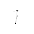 642791 Catalytic Converter, 2.4L, 4Cyl, Federal EPA Standard, 46-State Legal (Cannot ship to CA, CO, NY or ME), Sedan, Direct Fit