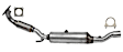 642861 Catalytic Converter, 2.0L, 4Cyl, Federal EPA Standard, 46-State Legal (Cannot ship to CA, CO, NY or ME), Direct Fit
