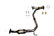 644148 Rear, Driver Side Catalytic Converter, 4.0L, 6Cyl, Federal EPA Standard, 46-State Legal (Cannot ship to CA, CO, NY or ME), RWD, Direct Fit