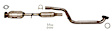 644164 Rear, Driver or Passenger Side Catalytic Converter, Federal EPA Standard, 46-State Legal (Cannot ship to CA, CO, NY or ME), Direct Fit