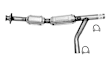 645284 Passenger Side Catalytic Converter, 4.6L, 8Cyl, Federal EPA Standard, 46-State Legal (Cannot ship to CA, CO, NY or ME), Direct Fit