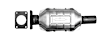 645288 Catalytic Converter, Federal EPA Standard, 46-State Legal (Cannot ship to CA, CO, NY or ME), Direct Fit