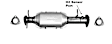 645348 Catalytic Converter, 4.3L, 6Cyl, Federal EPA Standard, 46-State Legal (Cannot ship to CA, CO, NY or ME), RWD, Direct Fit
