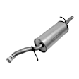 7304 Muffler, Natural, Welded Assembly