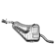 2002 Saab 9-3 - Driver or Passenger Side Muffler, Turbocharged; Welded Assembly; Except Sport Exhaust, Natural, 2.0L 4Cyl