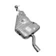 2002 Saab 9-3 - Driver or Passenger Side Muffler, Turbocharged; Welded Assembly; Except Sport Exhaust, Natural, 2.0L 4Cyl
