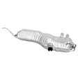 7447 Muffler, Natural, with Single Exhaust, Welded Assembly, O.E. Style Stamped Muffler